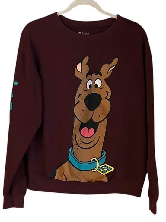 Scooby-Doo! Tops - Scooby-Doo Graphic Crewneck Sweatshirt - Maroon. Size Large